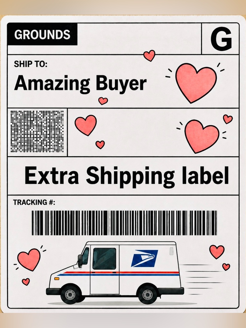 Extra Shipping Label